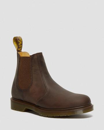 Dr Martens 2976 Crazy Horse Læder Ankelstøvler Dame Brune | DK 22JPQ